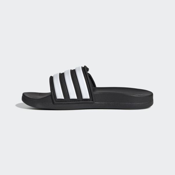 Adilette Claquettes Confort Ajustables Noir Adidas