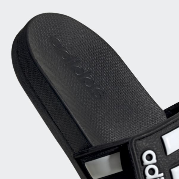 Adilette Claquettes Confort Ajustables Noir Adidas