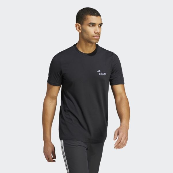 T-shirt Graphique De Cyclisme (neutre) Noir Adidas