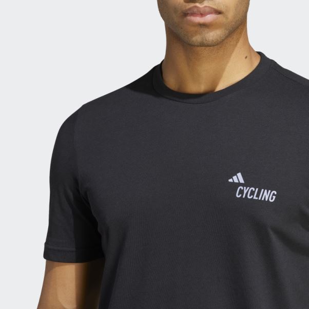 T-shirt Graphique De Cyclisme (neutre) Noir Adidas