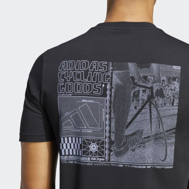 T-shirt Graphique De Cyclisme (neutre) Noir Adidas