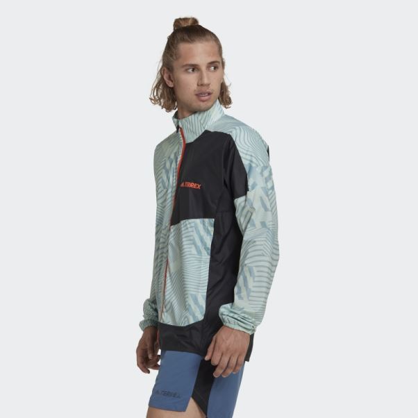 Adidas Terrex Trail Running Coupe Vent Imprimé Gris