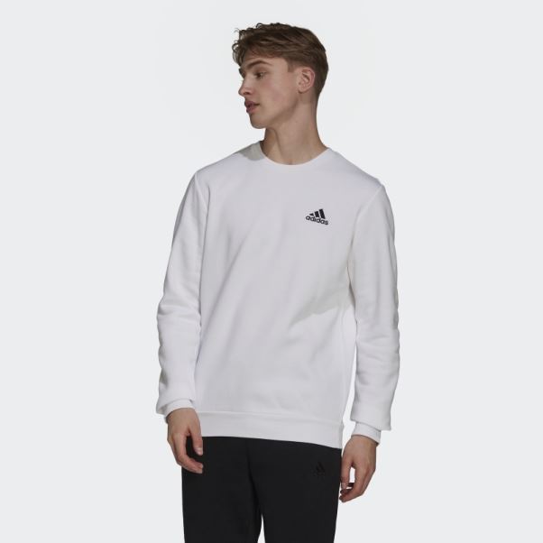 Sweat Polaire Essentials Blanc Adidas