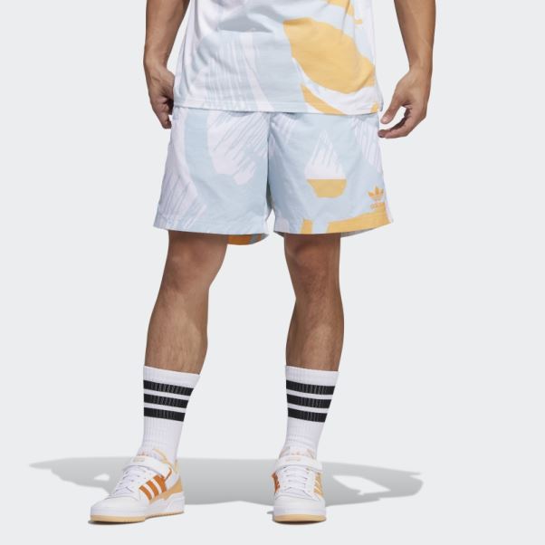 Short Imprimé Adiplay Teinte Ciel Adidas