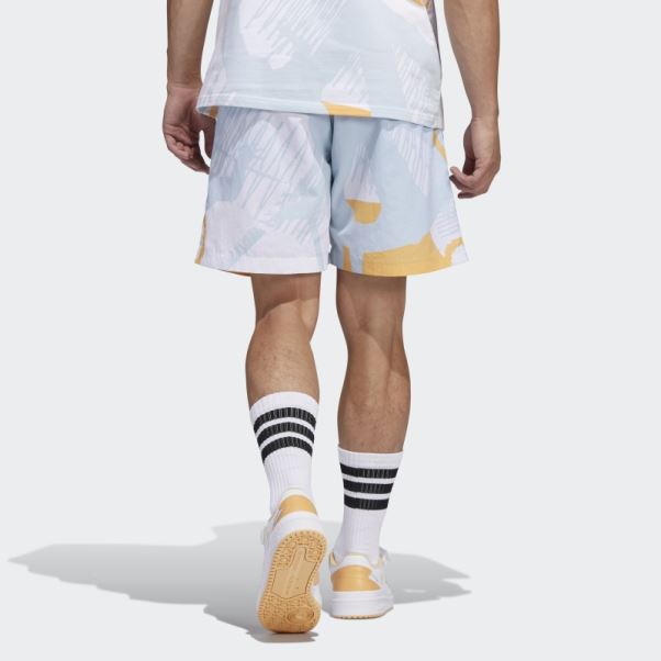Short Imprimé Adiplay Teinte Ciel Adidas