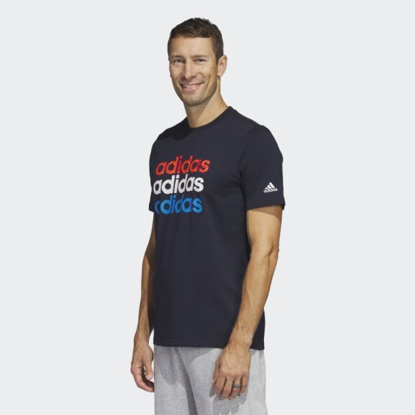 Encre Adidas Multi Linear Sportswear Graphique Tee (manches Courtes)