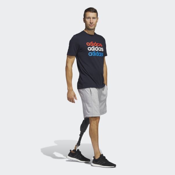 Encre Adidas Multi Linear Sportswear Graphique Tee (manches Courtes)