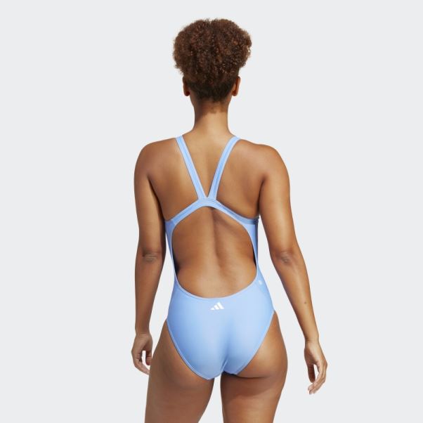 Maillot De Bain Graphique Adidas Big Bars Bleu