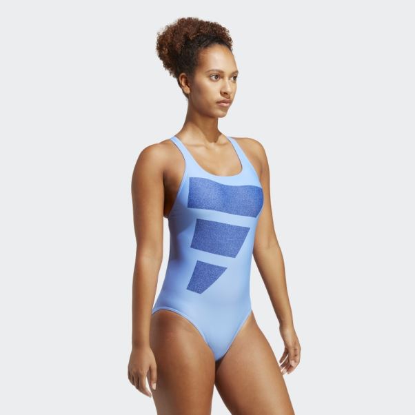 Maillot De Bain Graphique Adidas Big Bars Bleu