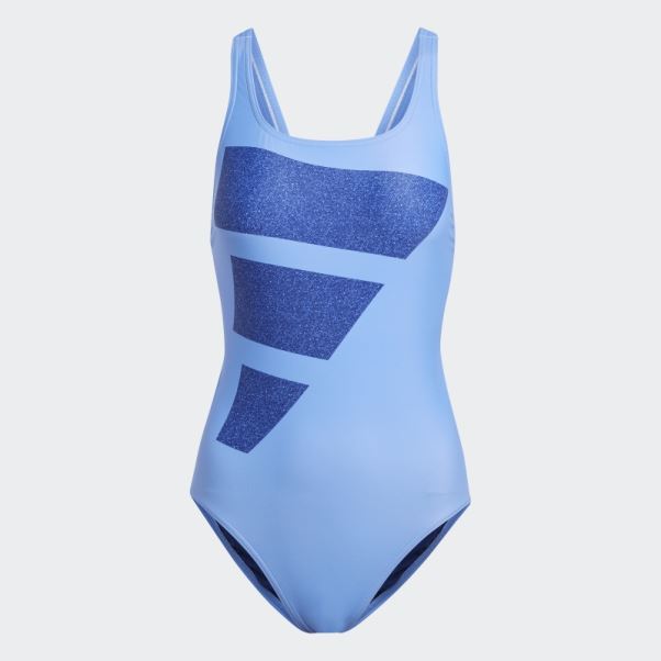 Maillot De Bain Graphique Adidas Big Bars Bleu