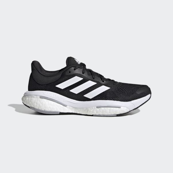 Adidas Solar Glide 5 Chaussures De Course Larges Noires