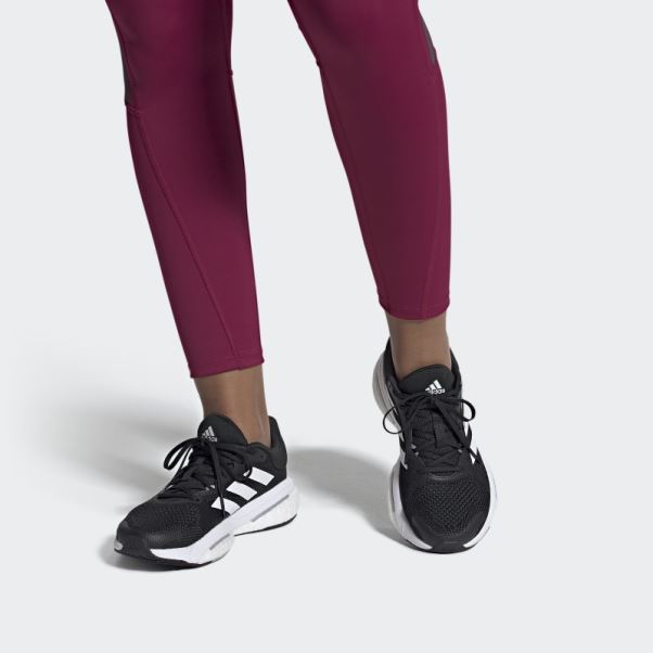 Adidas Solar Glide 5 Chaussures De Course Larges Noires