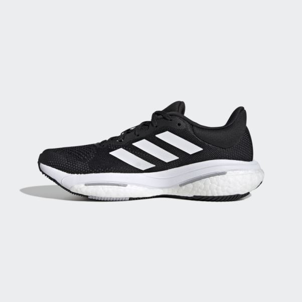 Adidas Solar Glide 5 Chaussures De Course Larges Noires
