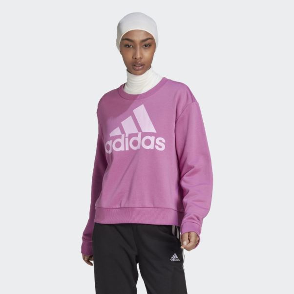 Sweat Ample à Logo Adidas Essentials Lilas