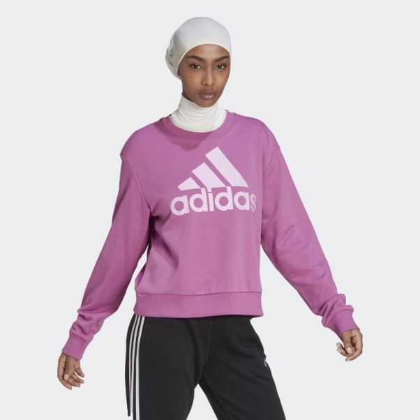 Sweat Ample à Logo Adidas Essentials Lilas