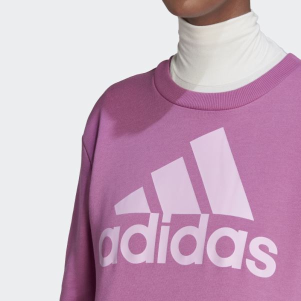 Sweat Ample à Logo Adidas Essentials Lilas