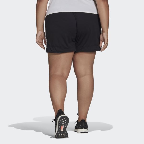 Short En Tricot Noir Adidas Pacer 3-stripes (grande Taille)