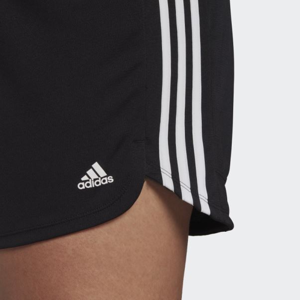 Short En Tricot Noir Adidas Pacer 3-stripes (grande Taille)