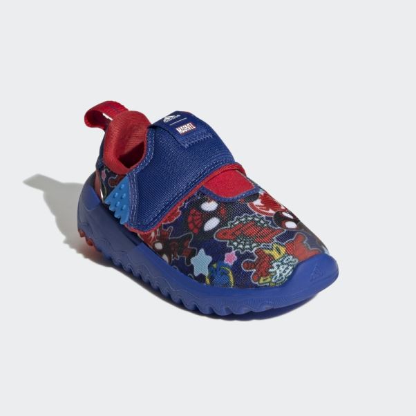Adidas X Disney Suru363 Spider-man Slip On Infant Chaussure Bleu Royal Chaud