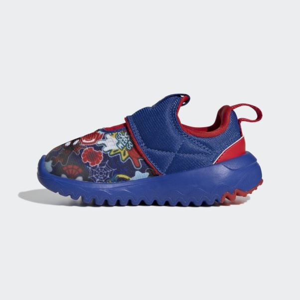 Adidas X Disney Suru363 Spider-man Slip On Infant Chaussure Bleu Royal Chaud
