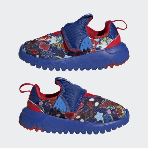 Adidas X Disney Suru363 Spider-man Slip On Infant Chaussure Bleu Royal Chaud