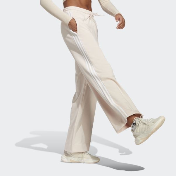 Pantalon Large En Molleton à 3 Bandes Essentials Quartz Adidas