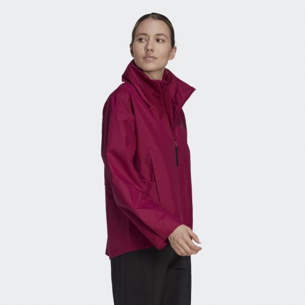 Veste Terrex Traveer Rain.rdy Adidas Berry