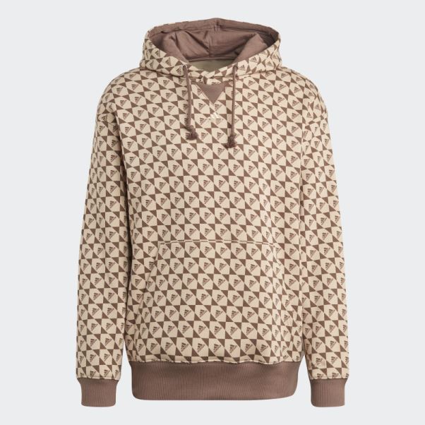 Sweat à Capuche All Szn X Logomania Beige Adidas