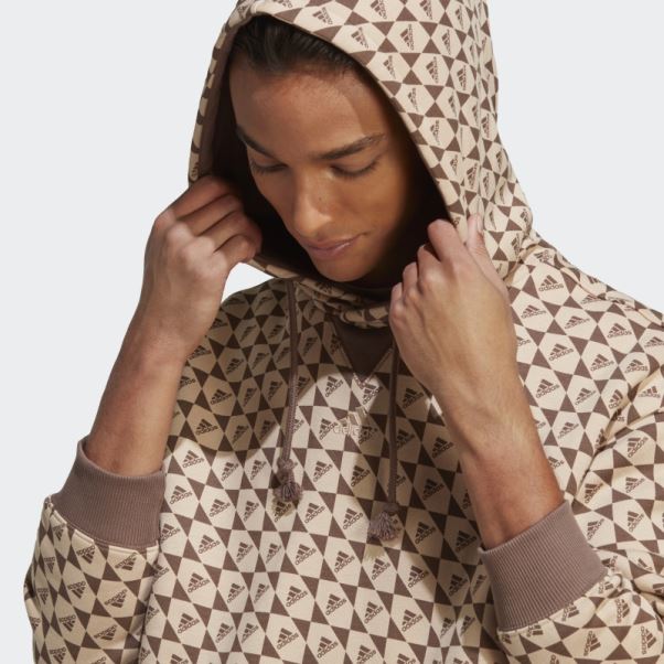 Sweat à Capuche All Szn X Logomania Beige Adidas