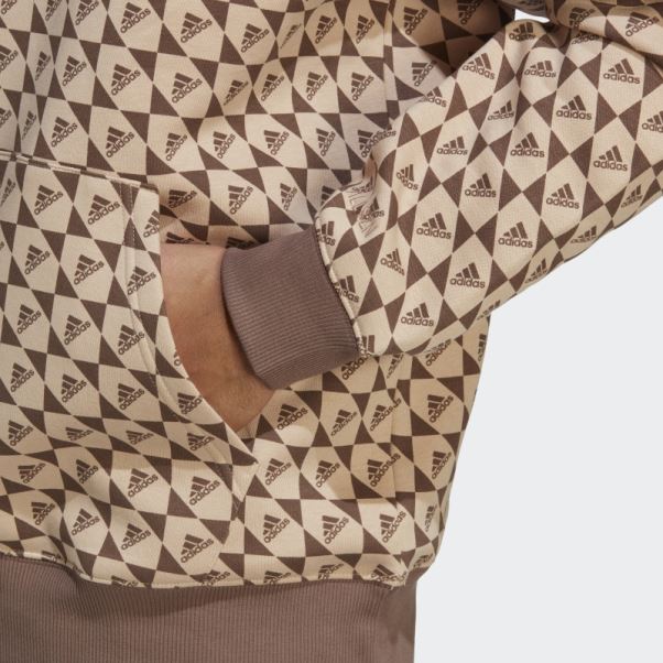 Sweat à Capuche All Szn X Logomania Beige Adidas