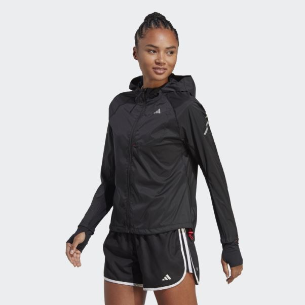 Veste De Course Rapide Adidas Noir