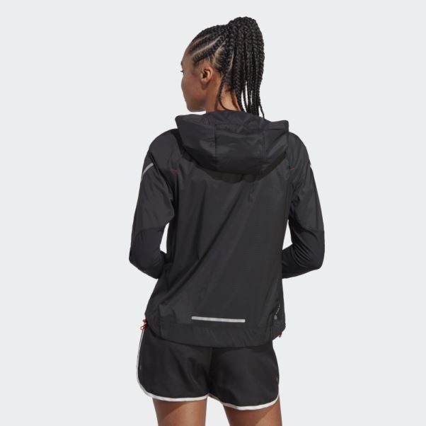 Veste De Course Rapide Adidas Noir