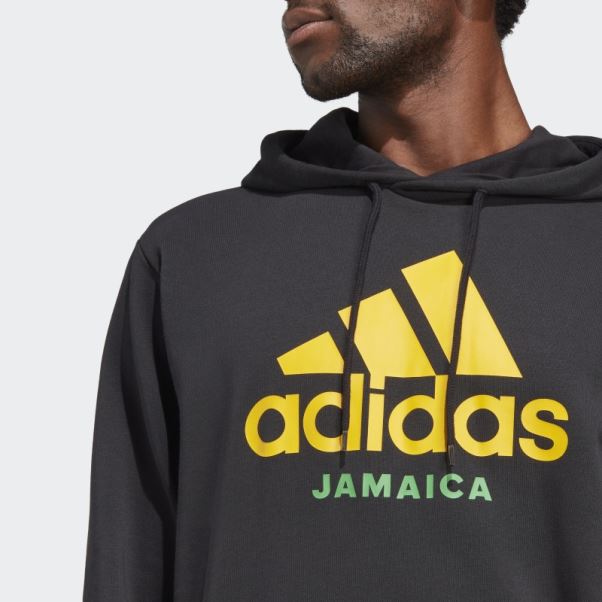 Sweat à Capuche Adidas Jamaica Adn Noir