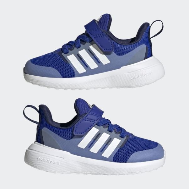 Chaussures Fortarun 2.0 Cloudfoam Elastic Lace Top Strap Bleu Adidas