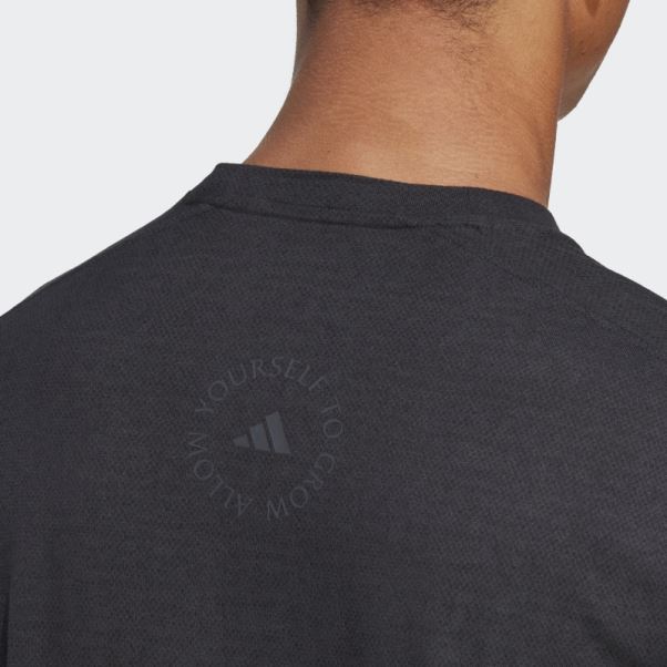 T-shirt D'entraînement De Yoga élégant Adidas Noir