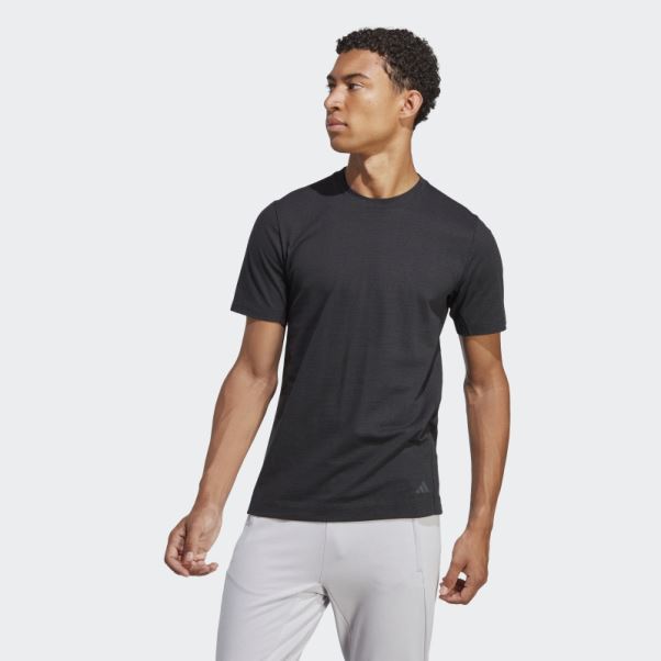 T-shirt D'entraînement De Yoga Adidas Noir