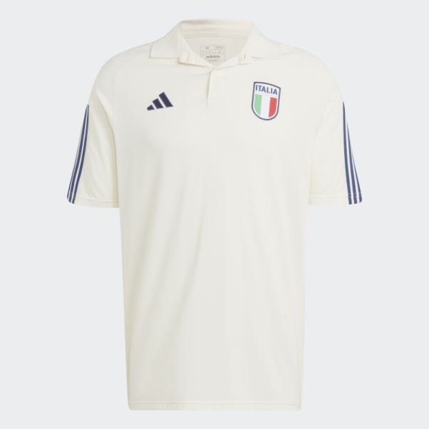 Italy Tiro 23 Polo En Coton Adidas Blanc