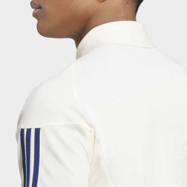 Italy Tiro 23 Polo En Coton Adidas Blanc