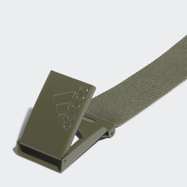 Ceinture Web Réversible Olive Golf Adidas