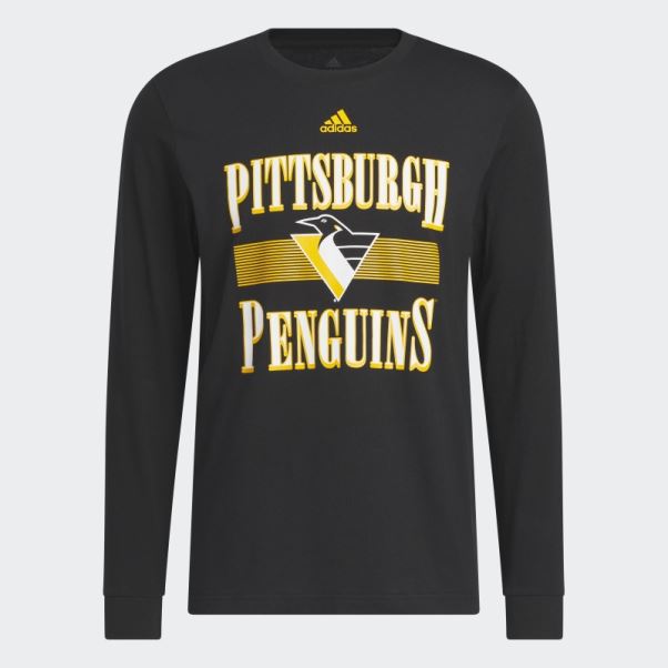 T-shirt à Manches Longues Meneur De Jeu Des Pingouins Noirs Adidas