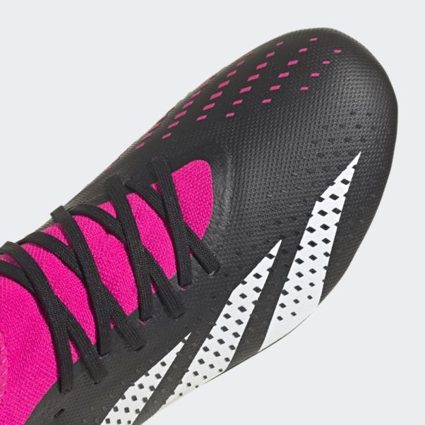 Predator Precision.3 Chaussures De Sol Ferme Adidas Noir