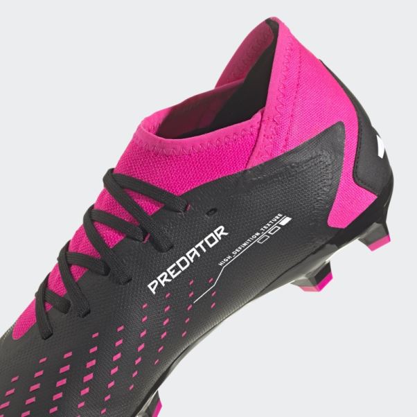 Predator Precision.3 Chaussures De Sol Ferme Adidas Noir