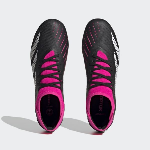 Predator Precision.3 Chaussures De Sol Ferme Adidas Noir