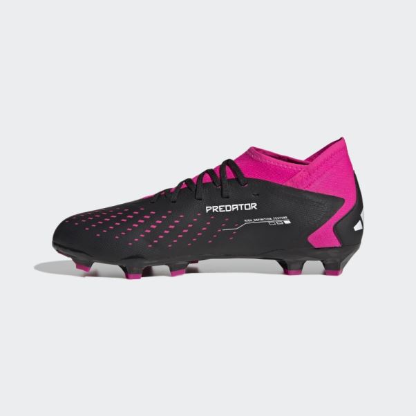 Predator Precision.3 Chaussures De Sol Ferme Adidas Noir