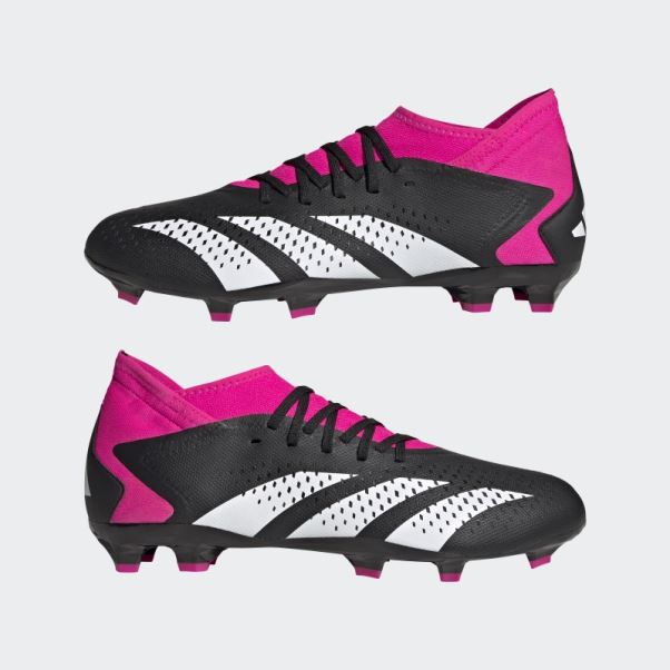 Predator Precision.3 Chaussures De Sol Ferme Adidas Noir