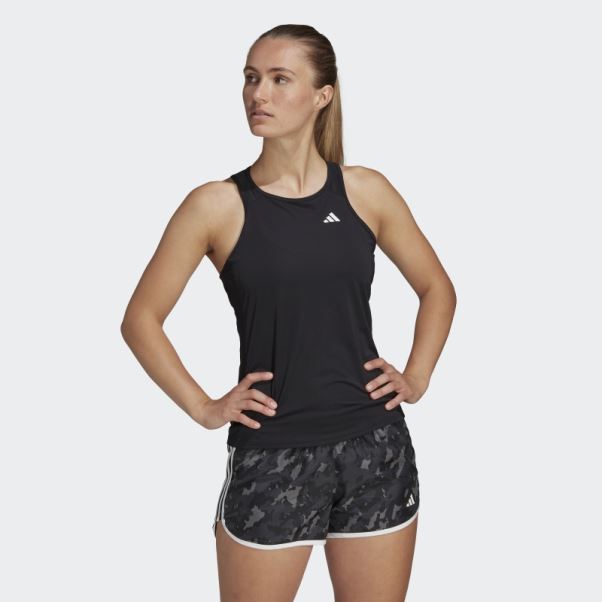 Posséder Le Débardeur De Course à Pied Noir Adidas