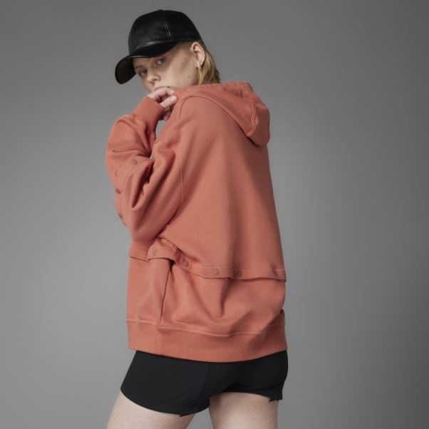 Sweat à Capuche à Boutons Pression Always Original Adidas Terre