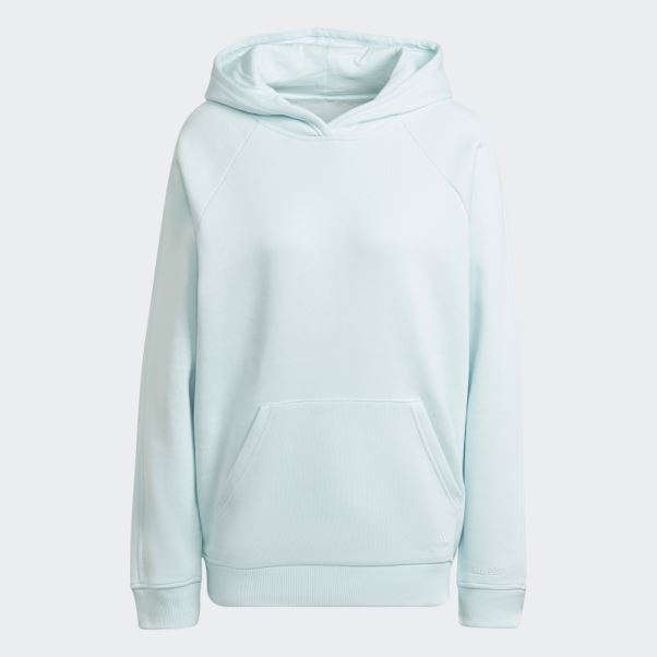 Tout Szn Polaire Boyfriend Sweat à Capuche Bleu Adidas