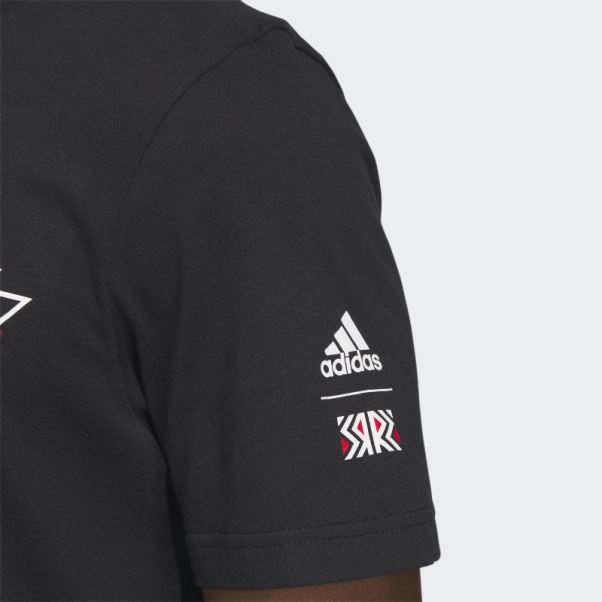 Tee Shirt Meneur De Jeu Blackhawks Adidas Noir
