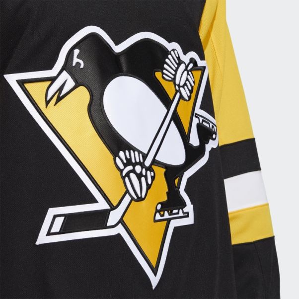 Maillot Adidas Pingouins Home Authentique Noir